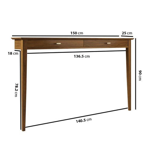 Large walnut console - large,