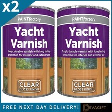 2 x YACHT VARNISH CLEAR GLOSS