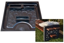 Concrete mold Bench leg for