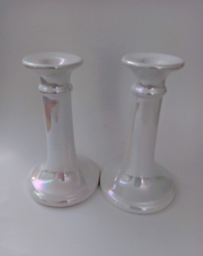 Pair vintage opalescent - of,