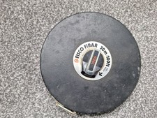 Fisco Fibar Round Tape Measure 30m 100ft Vintage 1986