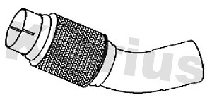 Klarius front pipe for - , cat