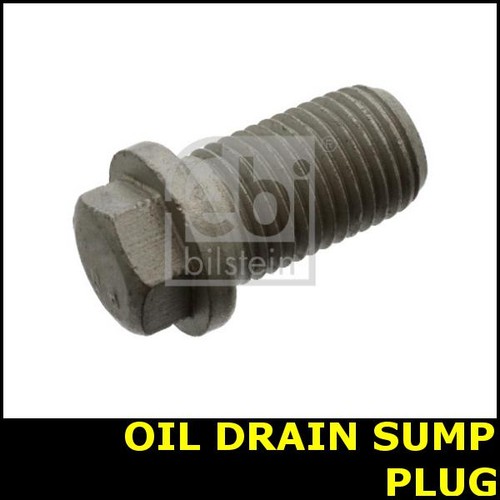 Oil drain sump - sump, plug