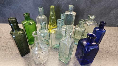 Glass bottles vintage - 14,