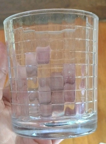 Rare vtg pasabahce block optic - vtg,
