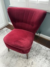 MADE Velvet Burgundy armchair