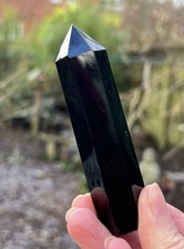 Large Black Obsidian Wand /