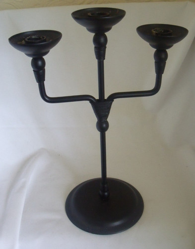 Tall candelabra black metal