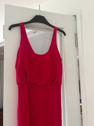 Zara red long strappy dress - zara,