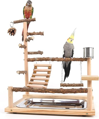 Wooden bird playground stand - playground,