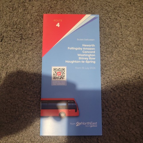 North east timetable - go, 4