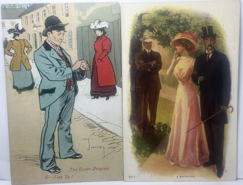 Romance postcard chas crombie - romance,
