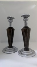 ANTIQUE CANDLESTICKS WALNUT