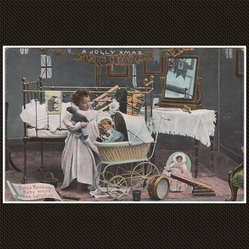 Edwardian christmas morning - christmas,