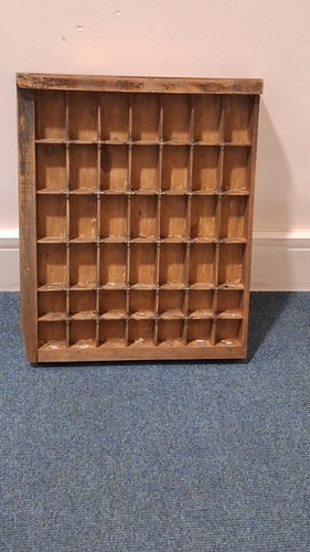 Printers wooden type tray x - wooden,
