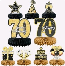 9Pcs 70th Happy Birthday