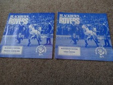 2 Blackburn Rovers Friendly Programmes, 81/82 V Leeds Utd & 82/83 V Preston N.E.