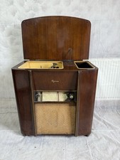 Vintage Ferguson Console Radio – 1940s Art Deco Floorstanding Statement Piece