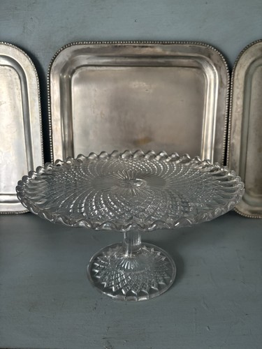 Antique vintage pressed glass - vintage,