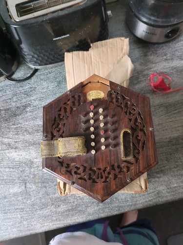 Antique button concertina - antique,