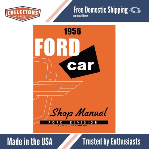 1956 ford car shop manual - shop,