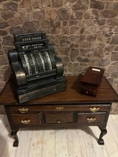 Dolls House 1/12 Scale Miniature Pair Of Vintage Cash Registers Tills