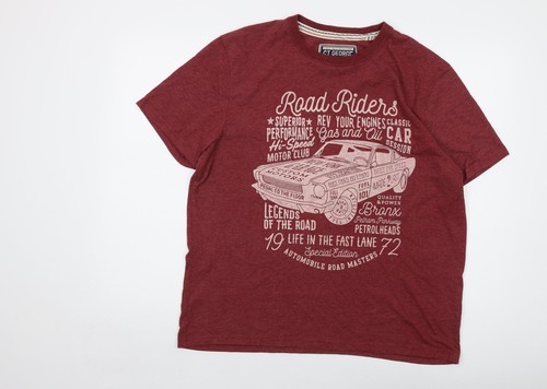 George mens red - mens, cotton