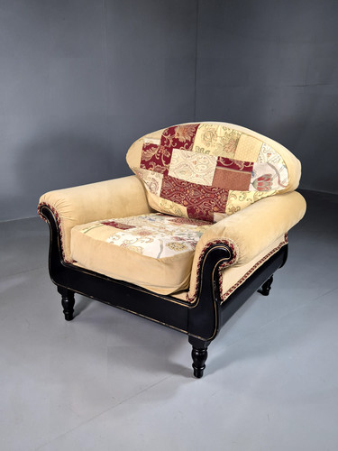 Vintage lounge chair patchwork - vintage,