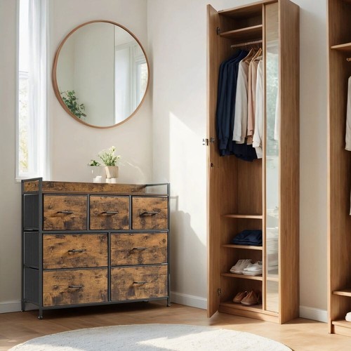 Industrial large bedroom - bedroom, chest