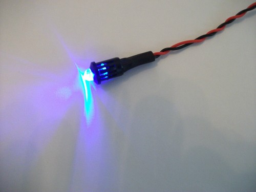 Fake alarm flashing - x, blue