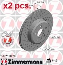 X2 PCS REAR BRAKE DISC ROTOS