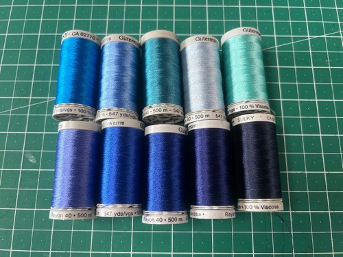 Ten 500m reels - ten, gutermann