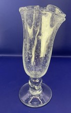 Hand Blown Art Glass Vase With