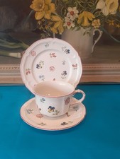 Villeroy & Boch Petite Fleur Trio (Teacup / Saucer / Plate) - 1st Quality