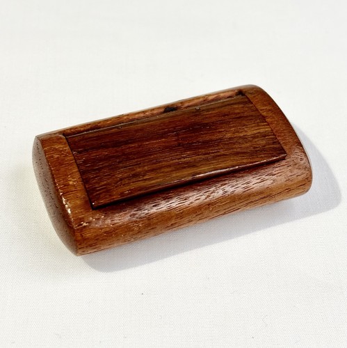 Antique wooden snuff - snuff, box