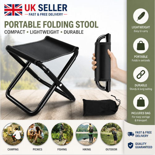 Portable outdoor folding stool - portable,