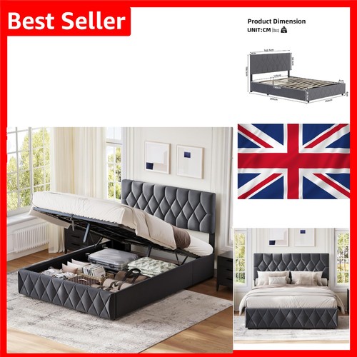 Ottoman double bed - double, frame