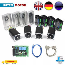〖DE〗 4 Axis CNC MACH3 Controller Kit Nema34 Stepper Motor Driver 12Nm 1600oz.in