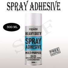 Spray Adhesive Multi Purpose For Card Fabric leather vinyl paper 300ml 95404 1Pc