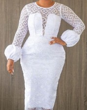 White Lace Dress,African lace