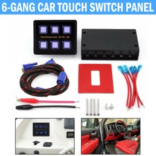 6 Gang LED Touch Screen Switch