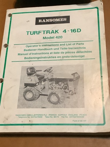 Ransomes turftrak model - turftrak,