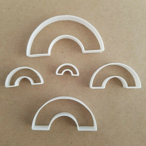Rainbow shape mini fondant - rainbow,