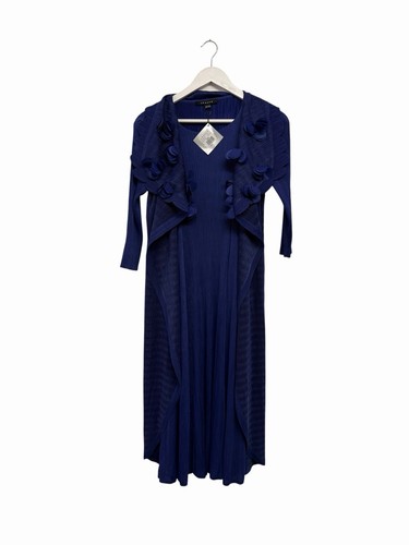 Chesca blue crepe dress - crepe,