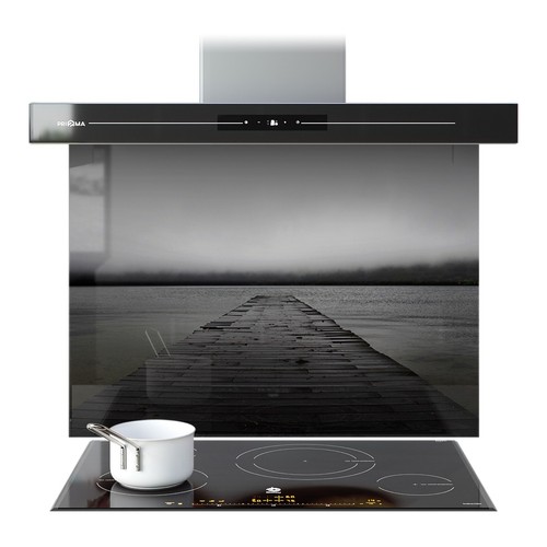 Kitchen glass splashback - kitchen,