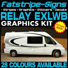 to fit CITROEN RELAY L4 EXLWB MOTORHOME GRAPHICS STICKERS STRIPES DAY VAN CAMPER