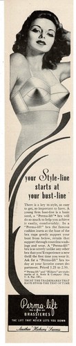 1946 perma lift cone - perma-lift, bras