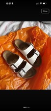 Birkenstock white sandals - white,