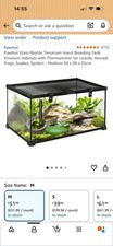PawHut Glass Reptile Terrarium
