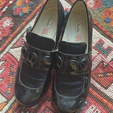 CLARKS ORLA KIELY BLACK PATENT